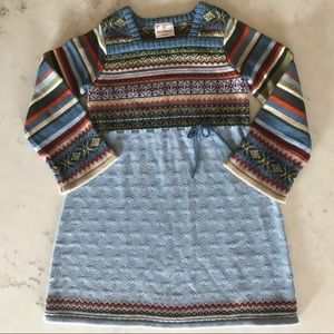 Hanna Andersson Knit Sweater Dress 120 6-7